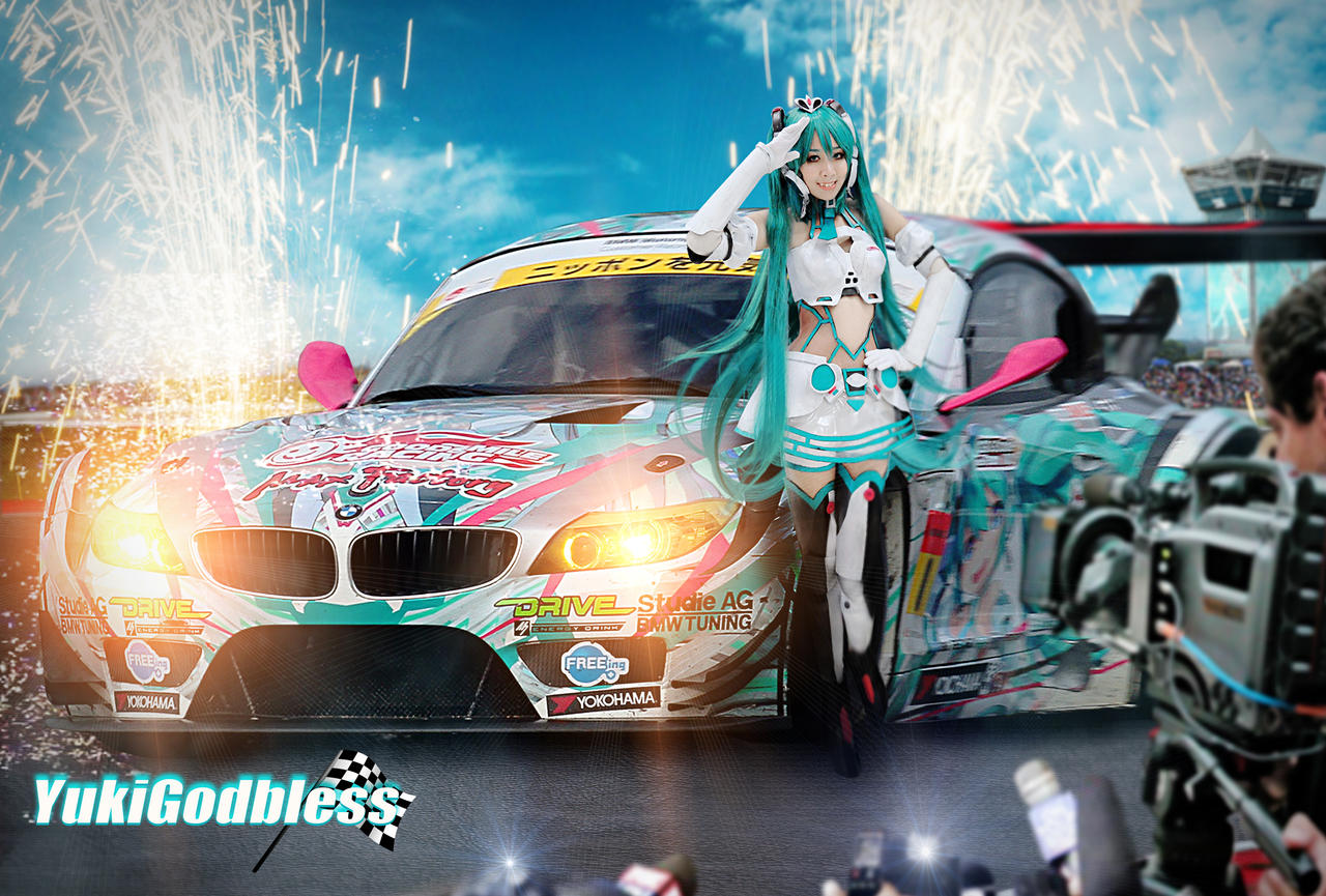 Cosplayer Racing Cosplay Miku racing queen 2012,Road! by yukigodbless on DeviantArt