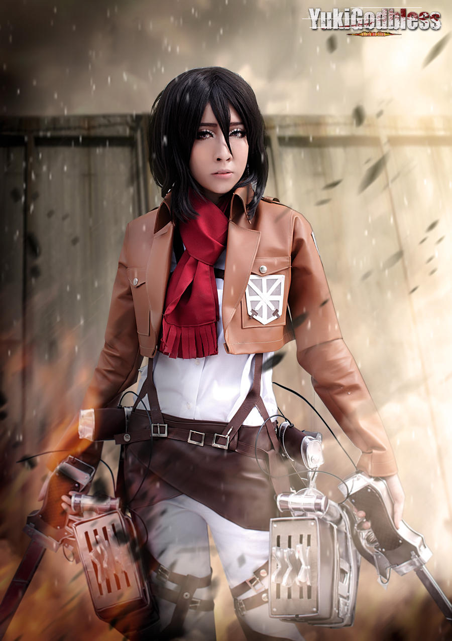 mikasa ackerman from Attack on Titan cosplay