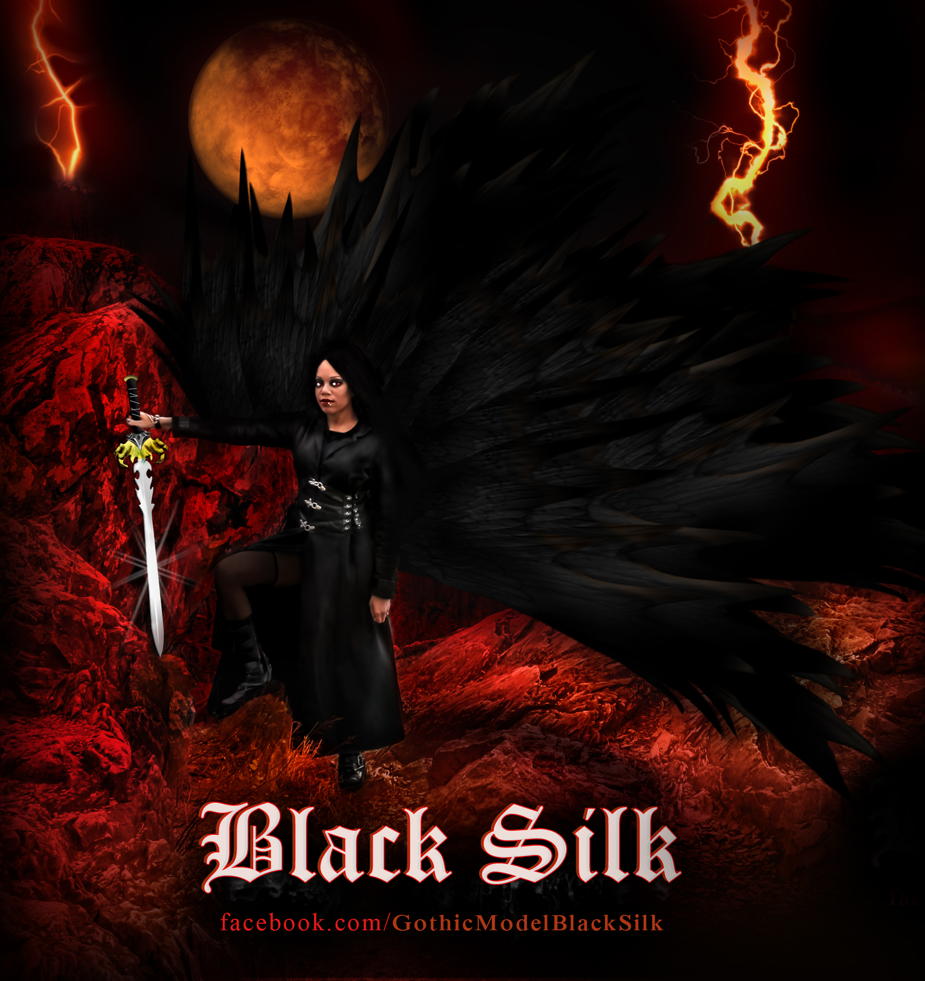 Black Silk- design (cut)