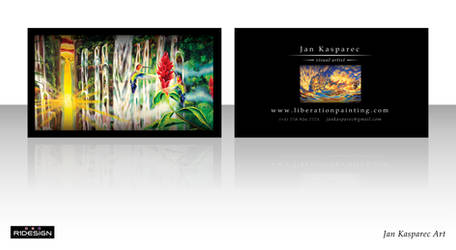 Jan Kasparec - visual artist -business card 2