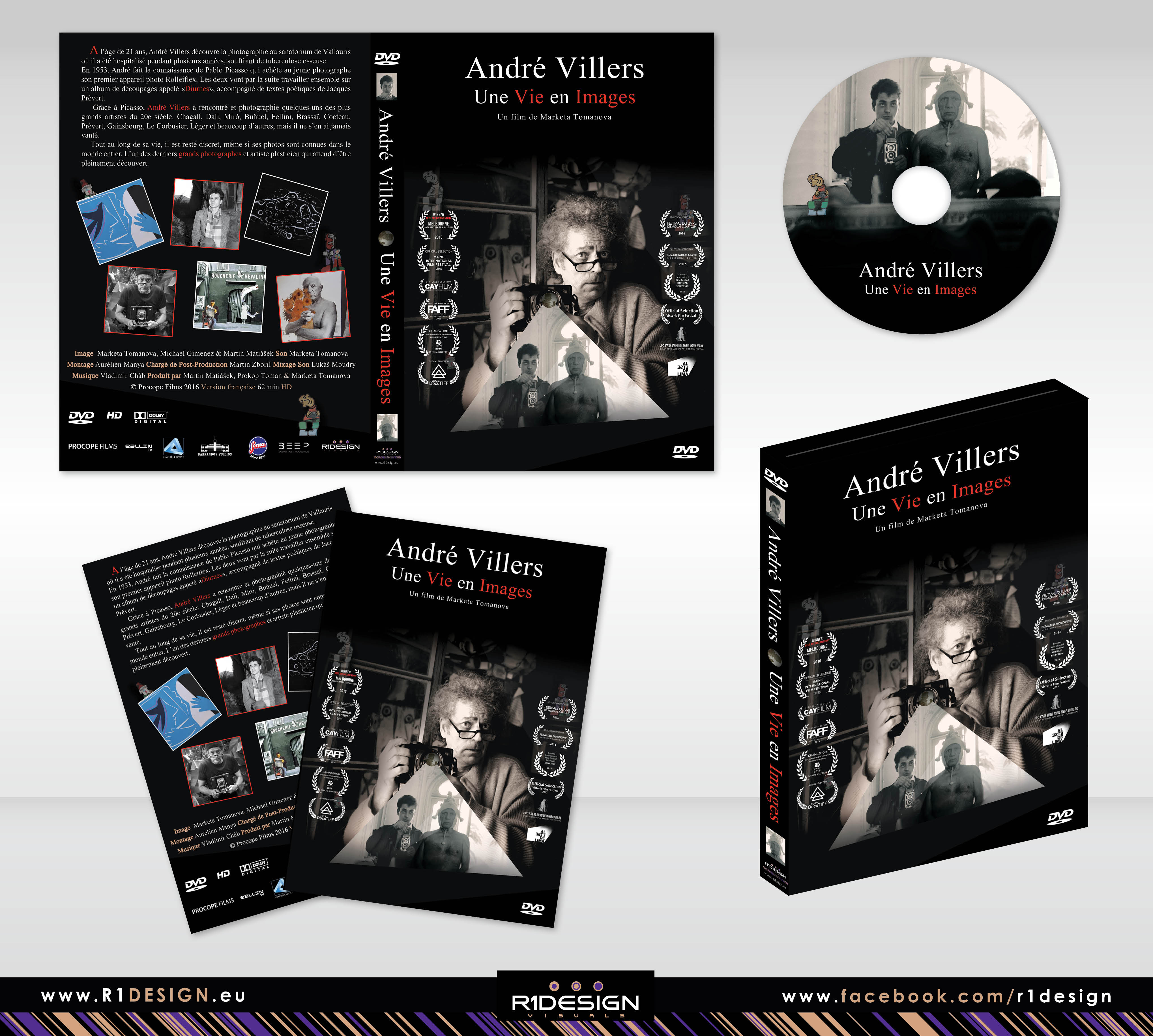 DVD cover-Documentary film-Une Vie en Images by R1Design