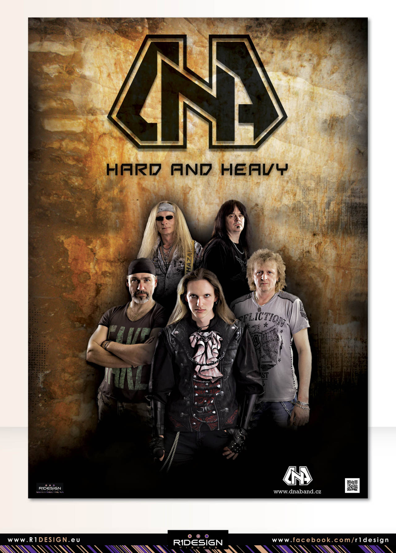 Metal band- D.N.A-poster design-1 by R1Design