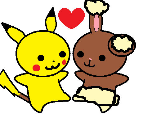 Chibi Pikachu x Buneary