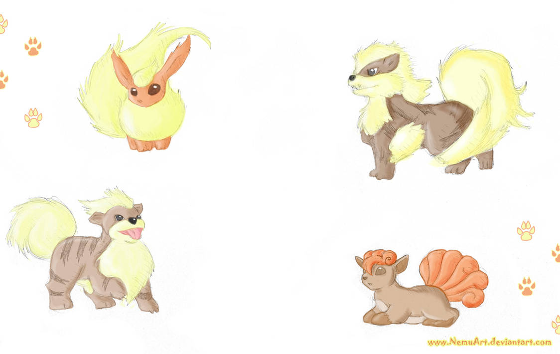 Fire Type Custom Fire Types Colored by NemuArt on DeviantArt