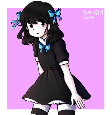 little doodle of my roblox avatar on draw space!! by meownietownie on  DeviantArt
