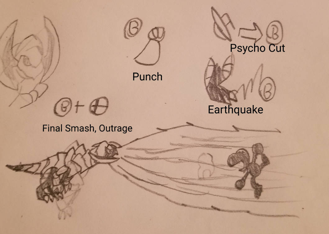 Smash bros Ultimate Haxorus Moveset by SquibbyBros on DeviantArt