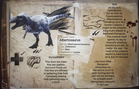 Ark Albertosaurus Dossier 