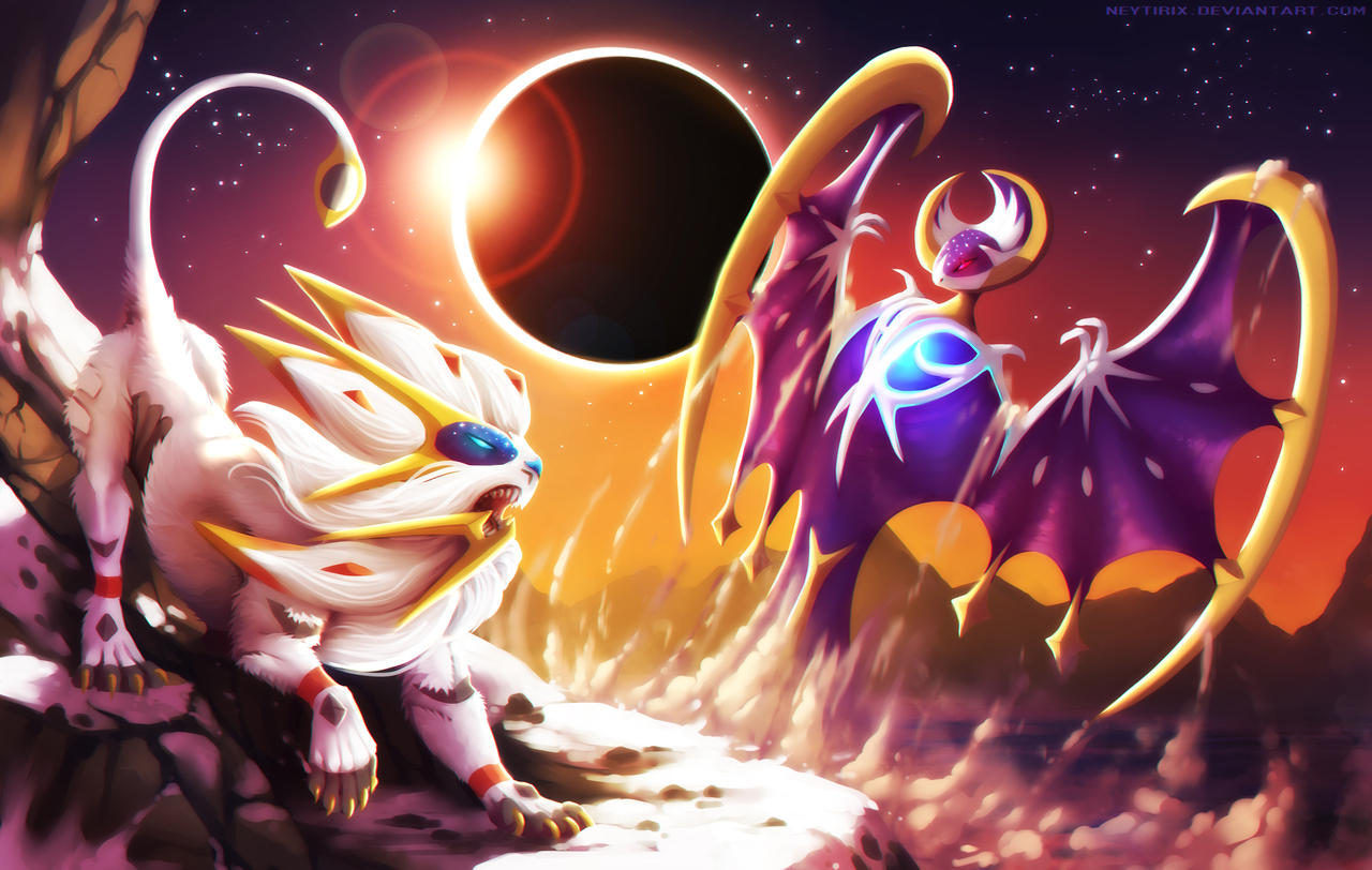 Sun Vs Moon Pokemon Fanart By Neytirix On Deviantart