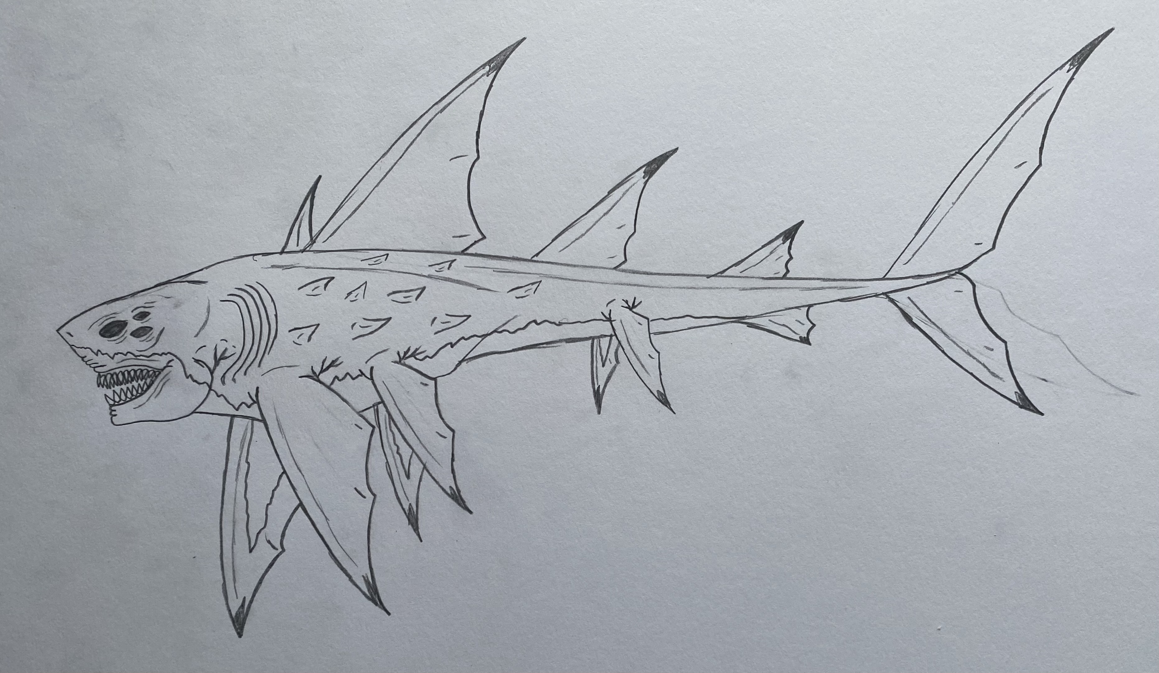 Mutant apocalypse: black tip reef shark by sytrosianoverlord40k on ...
