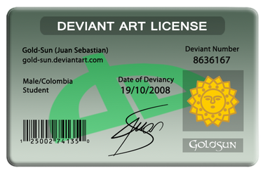 My Deviant Art License