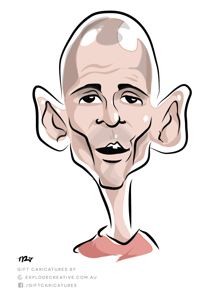 Carl Barron Caricature