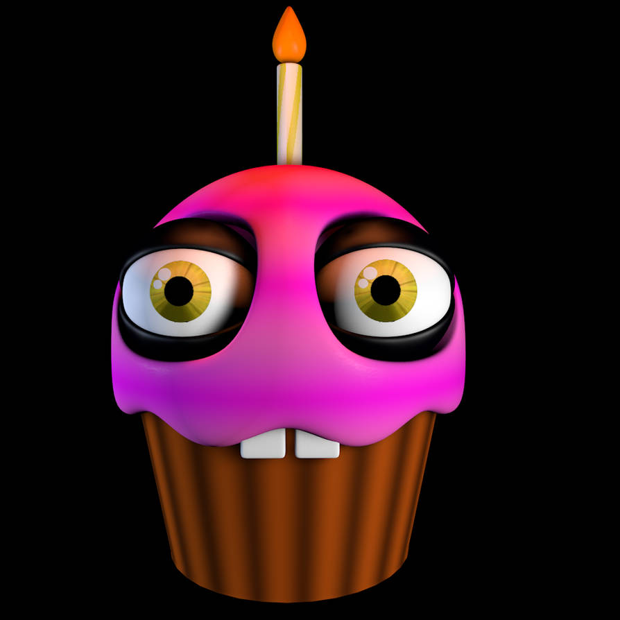 Cupcake Rework Cupcake V1 Render by RealWilliamAfton on DeviantArt