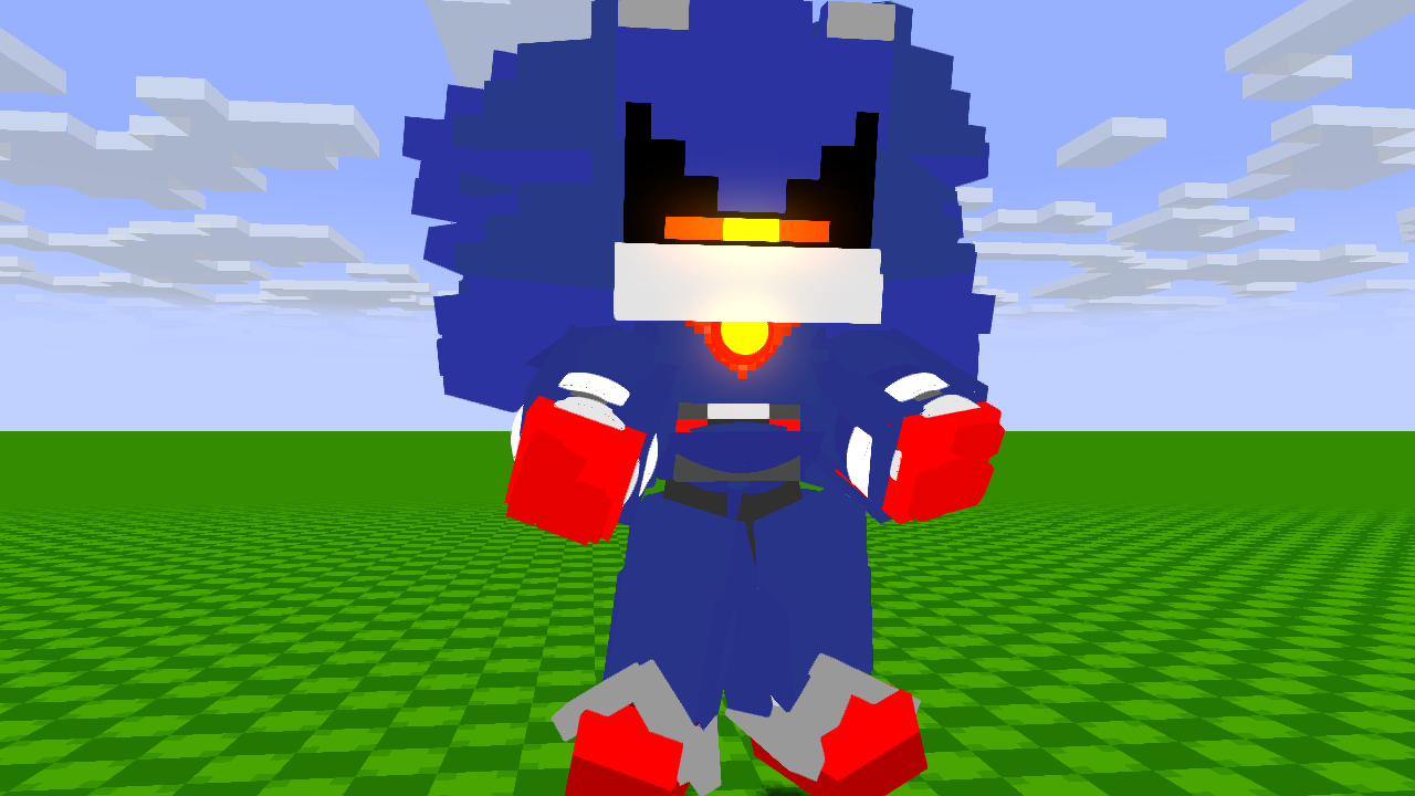 Mecha Sonic Minecraft Skin