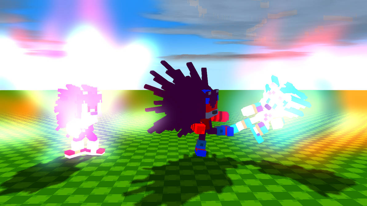 Multiverse Sonic and Shadow vs Nega Shadic by Thunder125803972 on ...