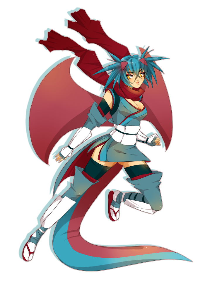 Gijinka Pokedex Project: Salamence gijinka #373