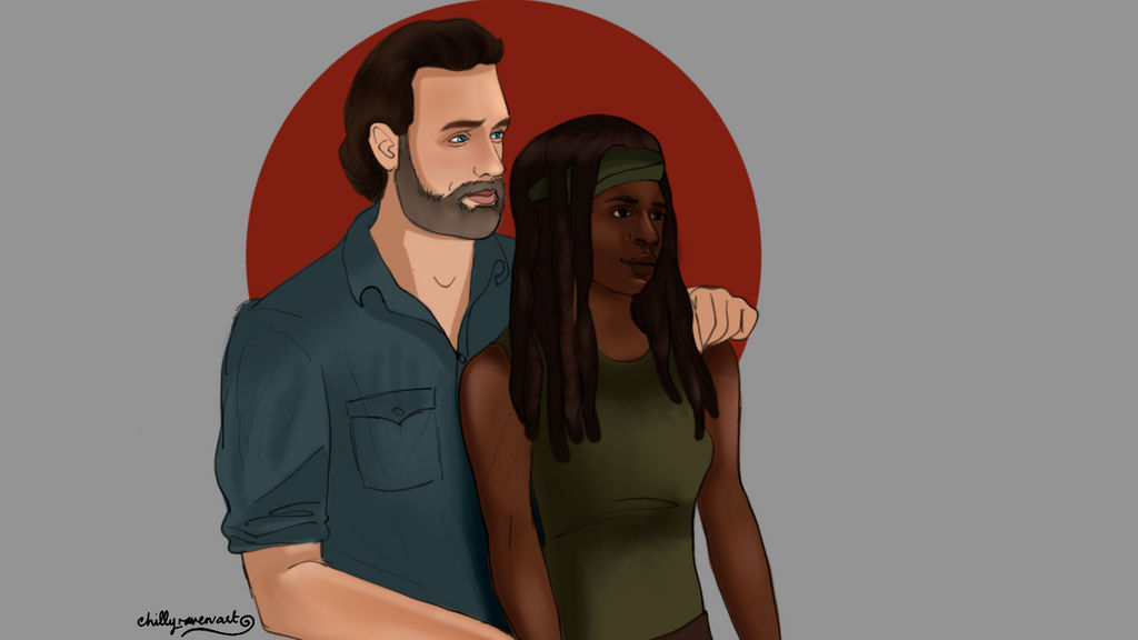 Rick and Michonne