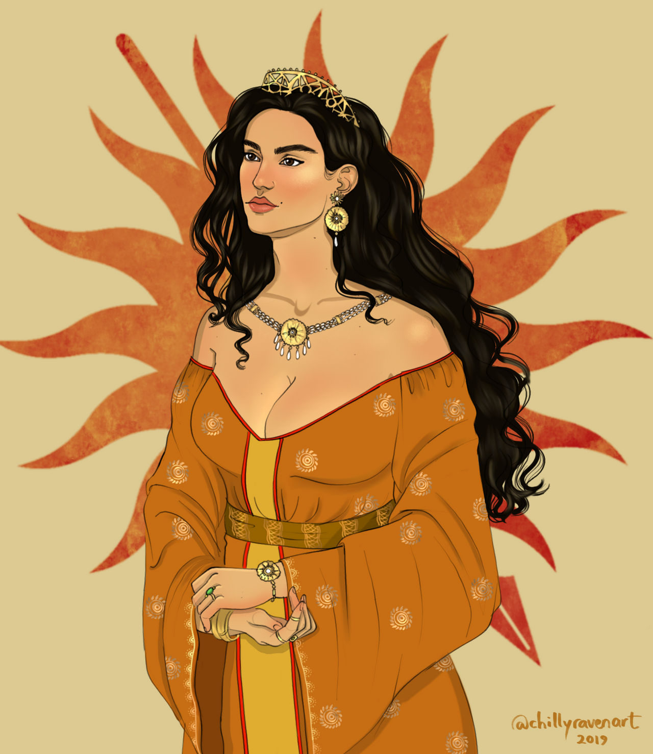 Princess Arianne Nymeros Martell by chillyravenart on DeviantArt