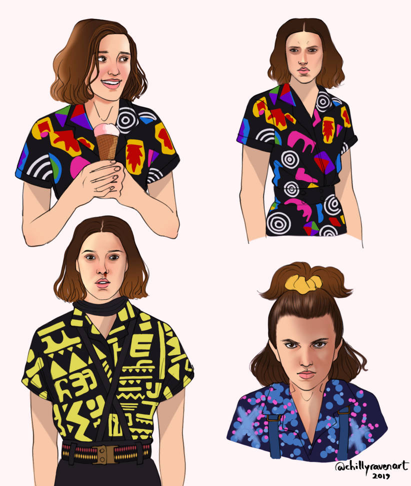 Eleven Stranger Things S3 by chillyravenart on DeviantArt