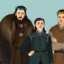 Jon, Arya and Gendry