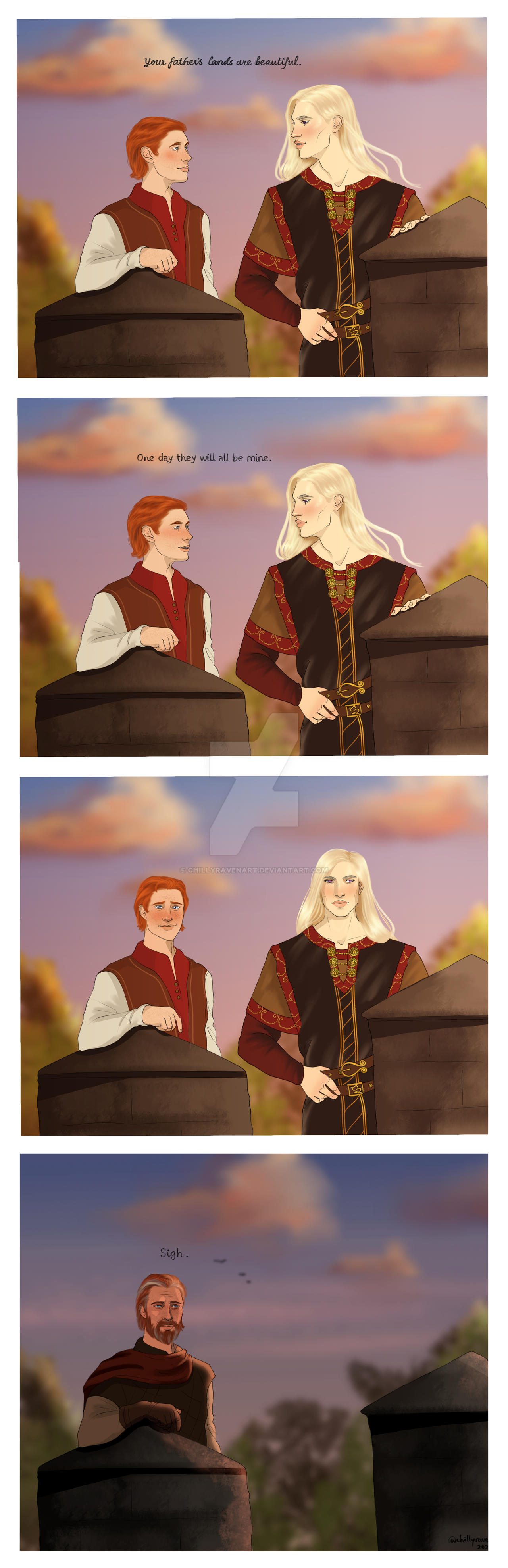 Jon Connington and Rhaegar at Griffin's Roost by chillyravenart on ...