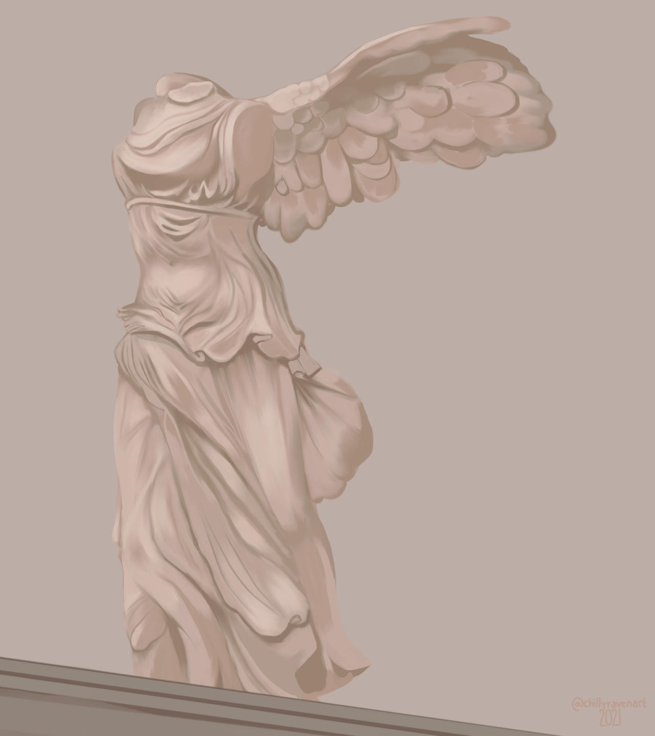 Winged Victory Of Samothrace by chillyravenart on DeviantArt