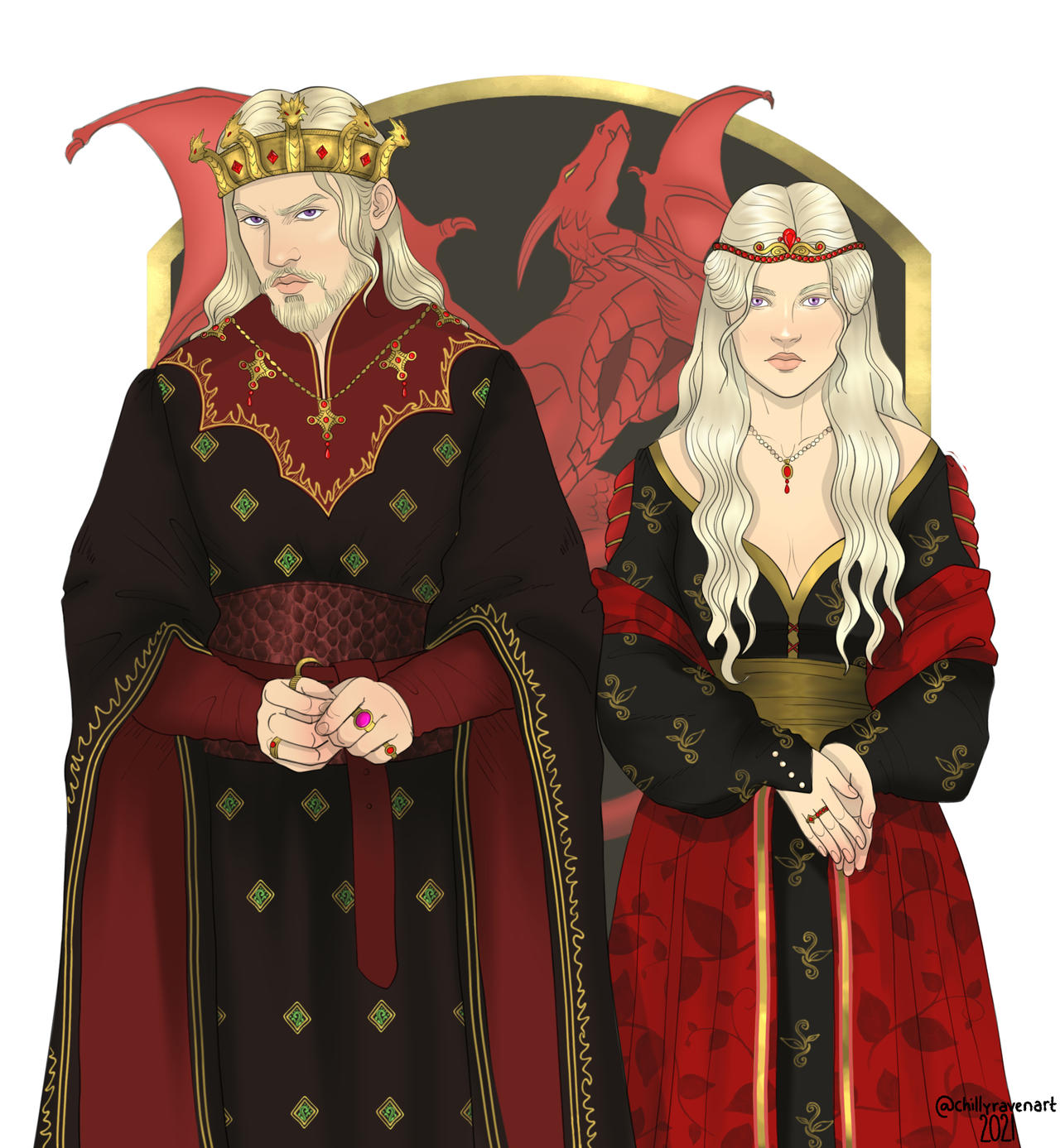 King Aerys II And Queen Rhaella Targaryen By Chillyravenart On DeviantArt king-aerys-ii-and-queen-rhaella-targaryen-by-chillyravenart-on-deviantart