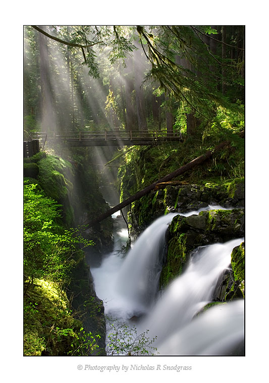 Light Rays at Sol Duc Falls