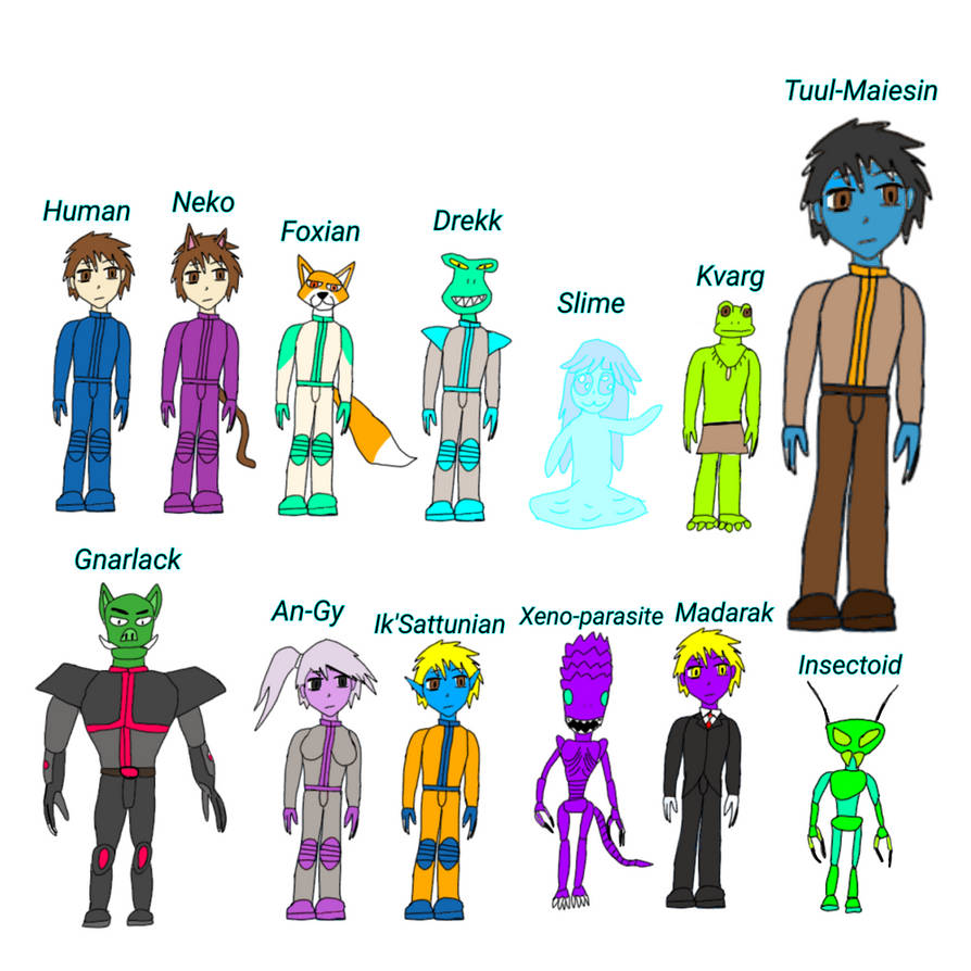 Cartoon Alien Races Alien Races by FicusLover on DeviantArt