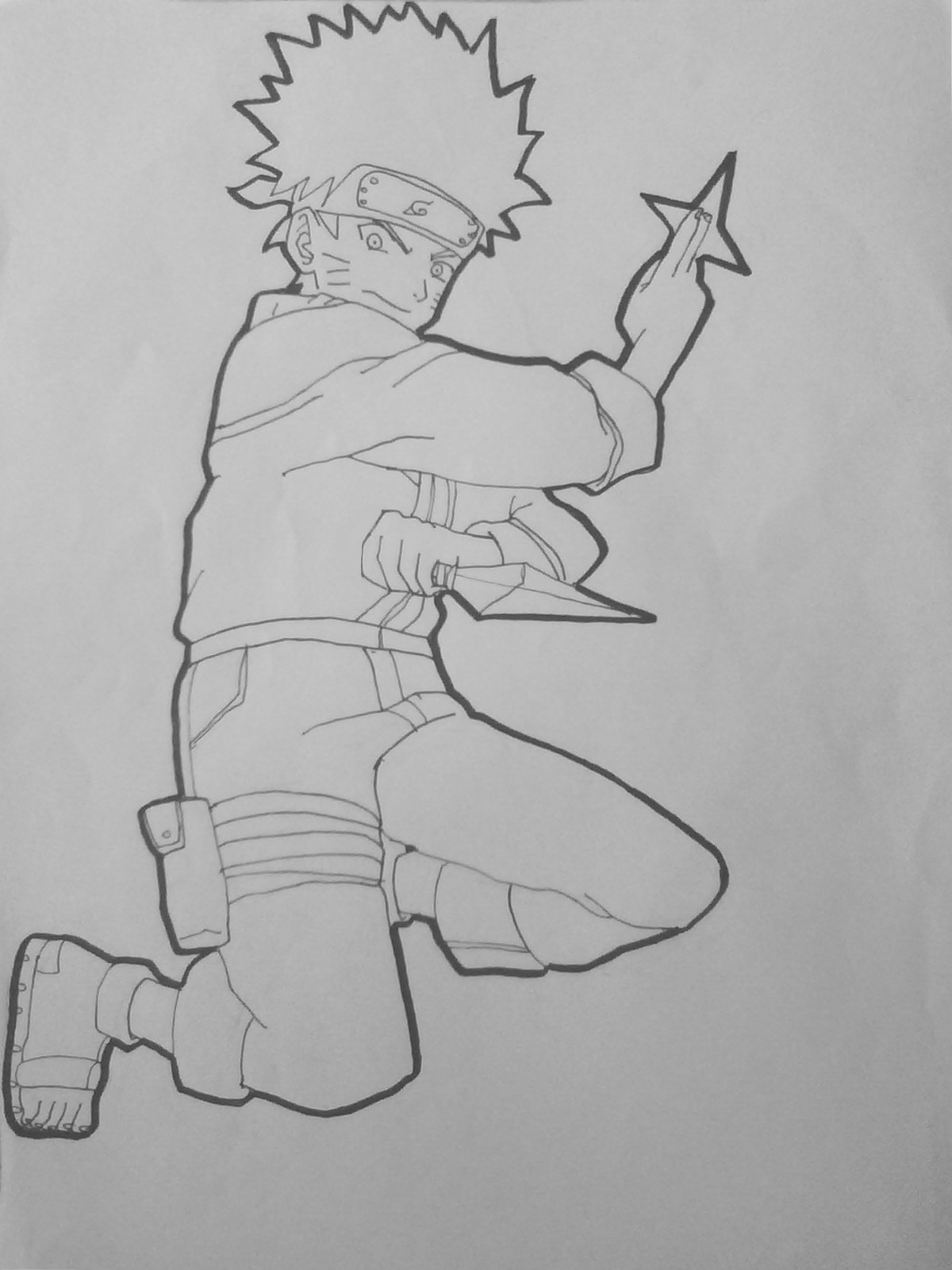 Naruto Uzumaki LineArt by erickenji on DeviantArt