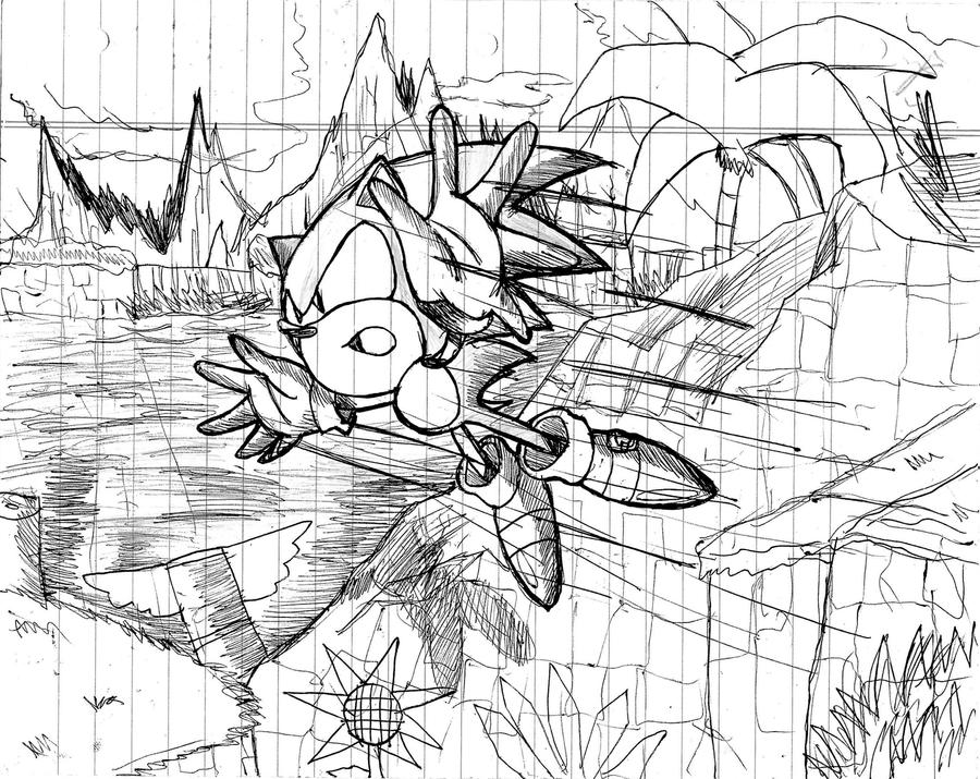SONIC THE HEDGEHOG -Green Hill Zone- =Sketch=