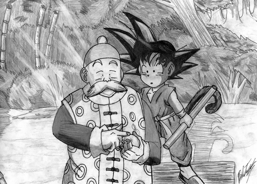 Goku y el abuelo