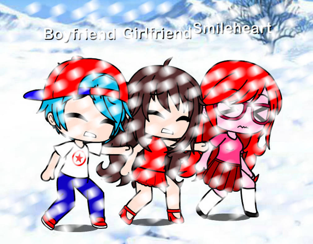 Boyfriend, Girlfriend, and Me in The Snowy Streets by Smileheart110 on ...