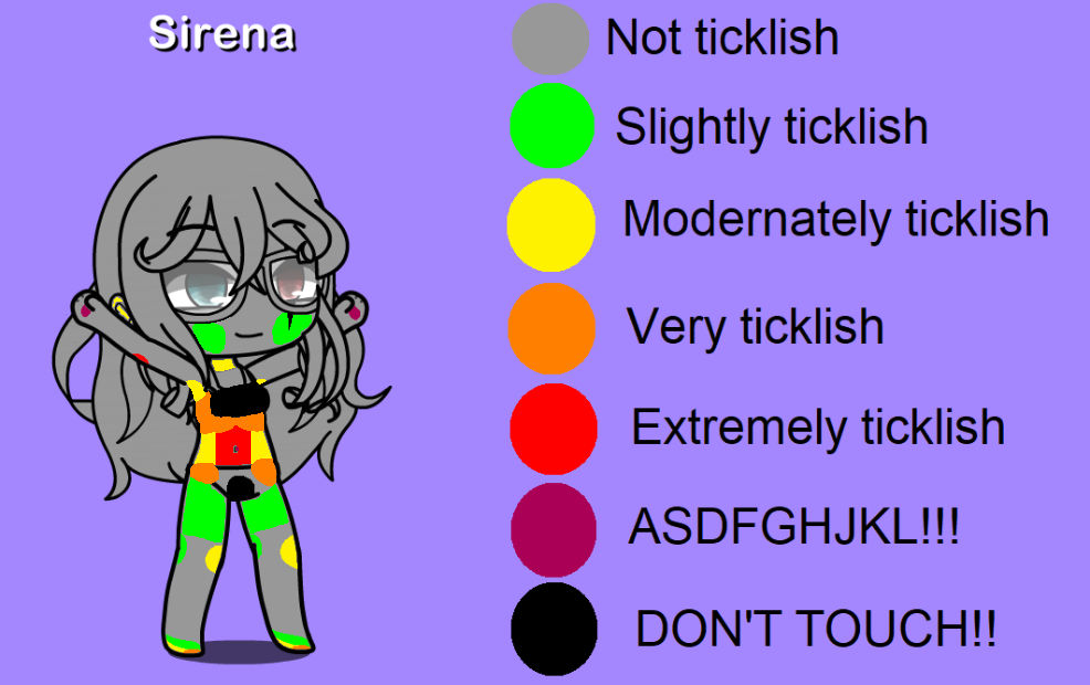 Sirena's Tickle Chart by Smileheart110 on DeviantArt