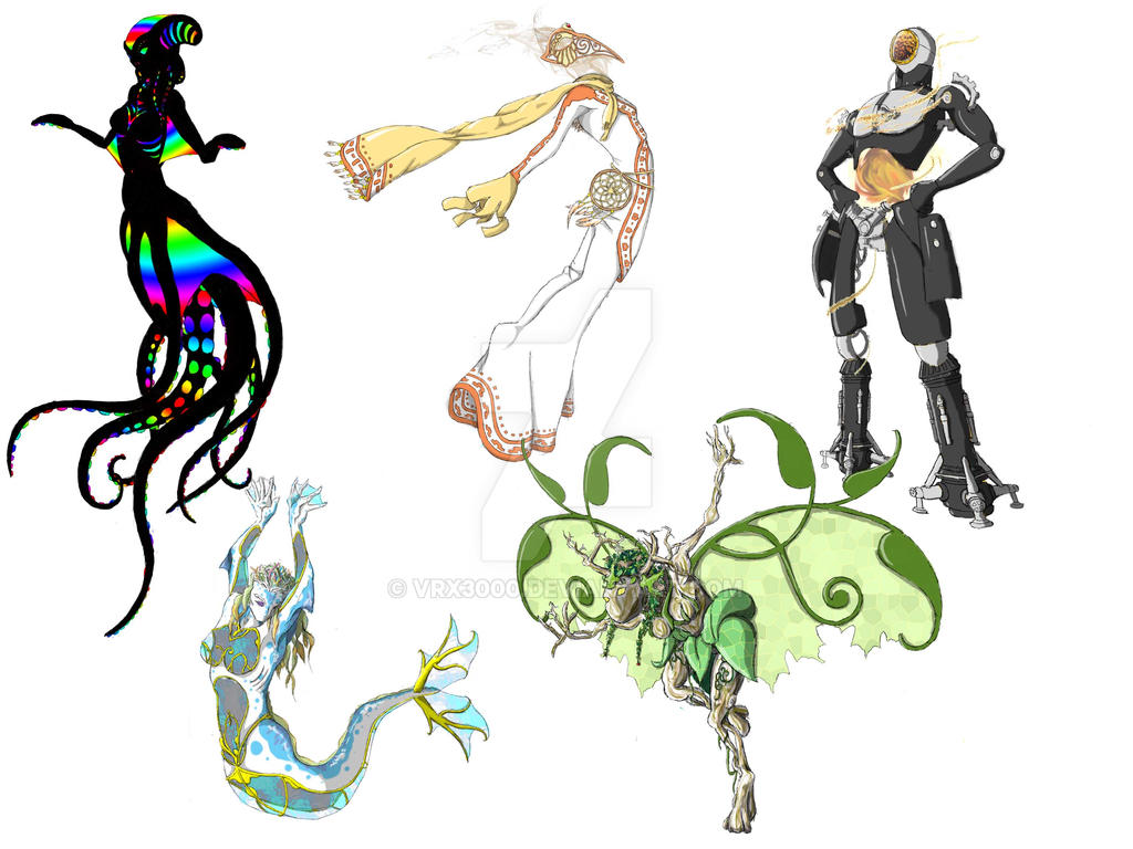 Elementals by VRX3000 on DeviantArt