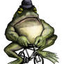bullfrog on a bike