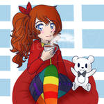 Rainbow Sweetheart (Art Trade) by CuteArtStyleKitty