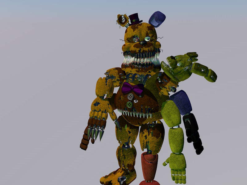 Nightmare Fredbear - Download Free 3D model by Superevilspringtrap1738  (@Jahbogard) [2cd1fd8]