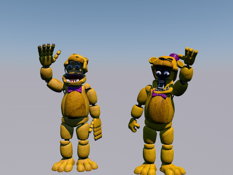 UCN Fredbear by datbasicsfmanimator & Rynfox FBX - Download Free