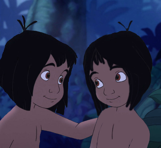 Mowgli and Shanti (as a boy)