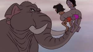 Mowgli and Shanti Captured by Hathi