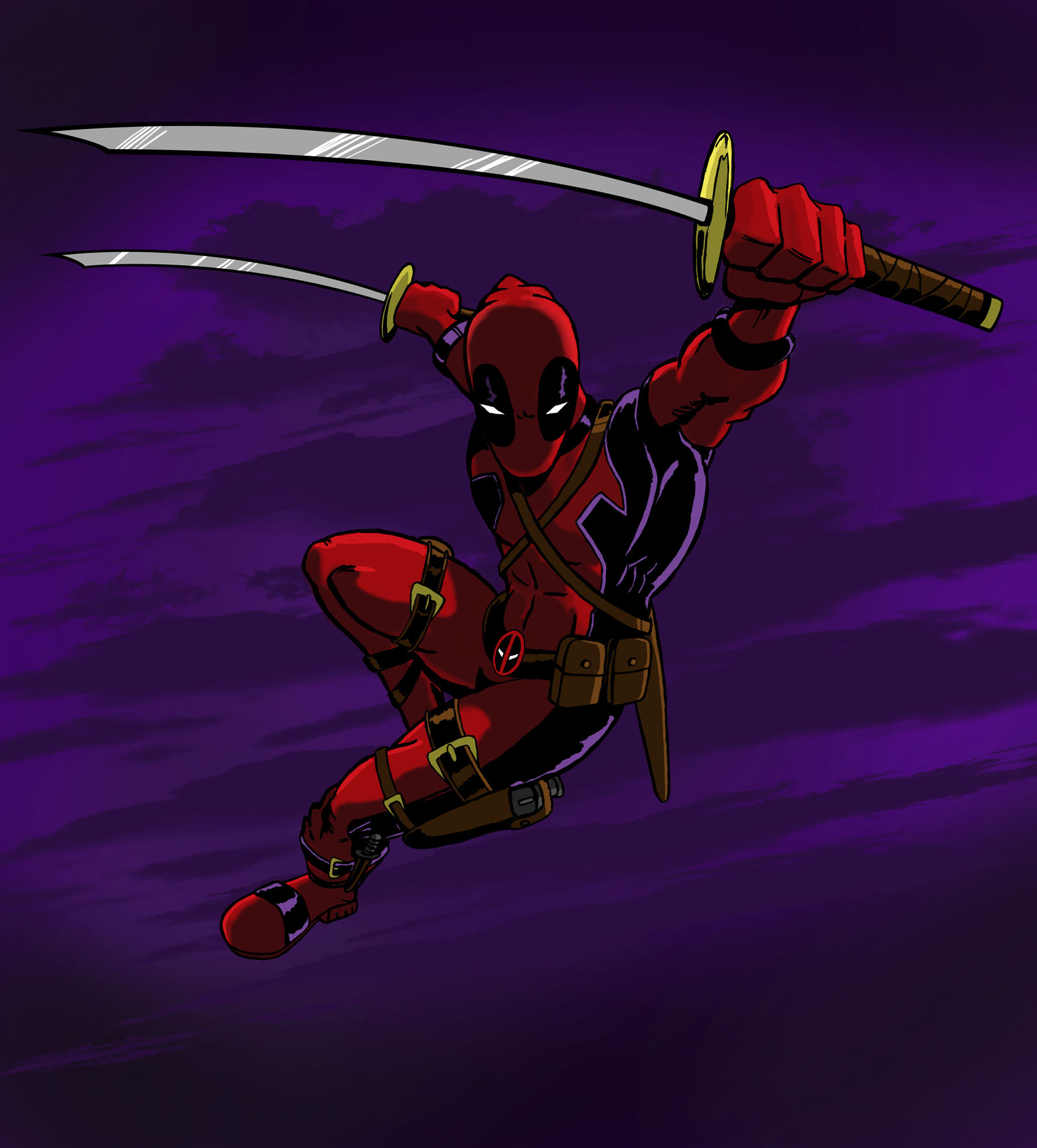 Deadpool Invert Color Deadpool (Colored) by carsonimages on DeviantArt
