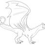 Free Pernese Dragon Lineart