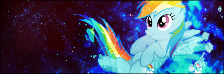 Rainbow Dash Signature Banner