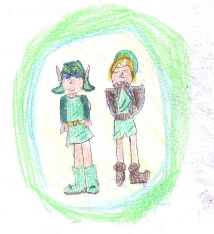 Saria and link by muchieblah on DeviantArt