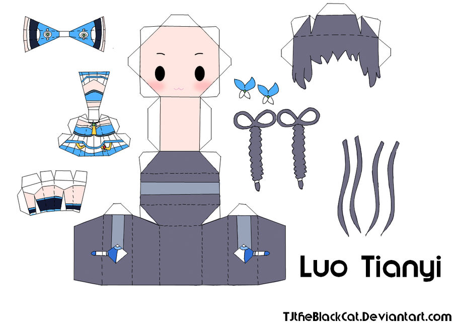 Luo Tianyi Papercraft