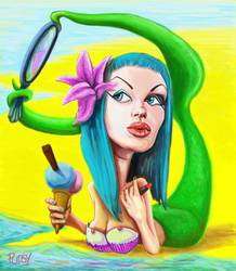 Mermaid girly girl by Pudsybear