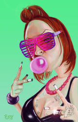 Bubble Gum Pink by Pudsybear