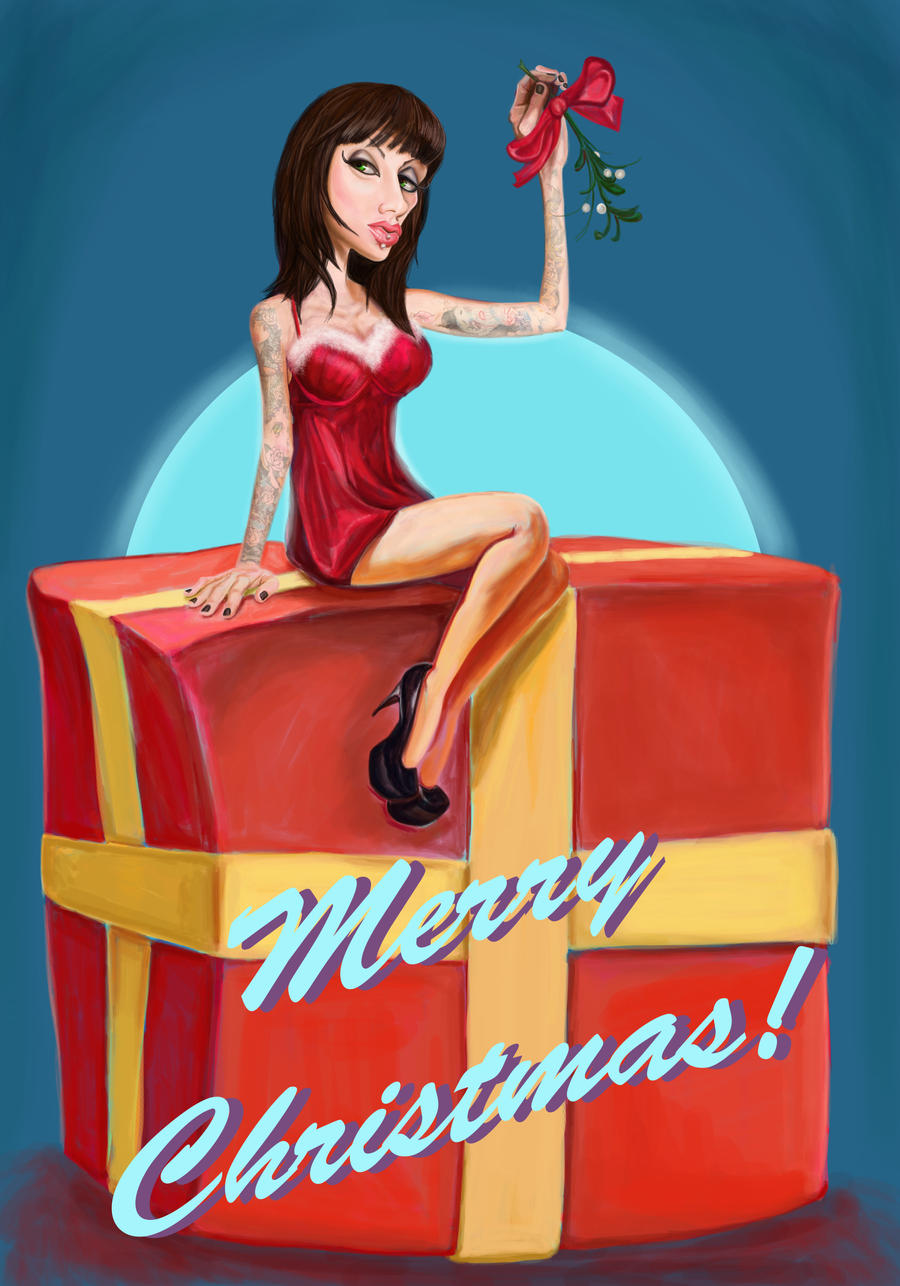 A Pin Up Christmas Present