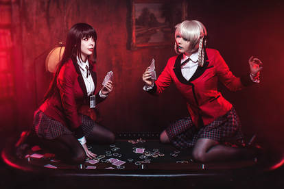 Kakegurui - Yumeko Jabami and Kirari Momobani