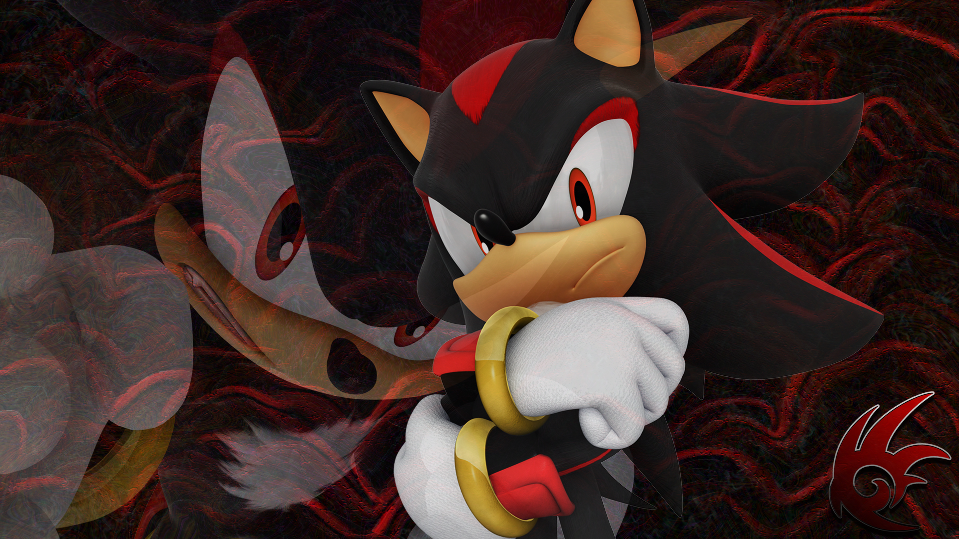 Black & Red Shadow (Sonic X)Wallpaper, Shadow Wallpaper, Black!Red!